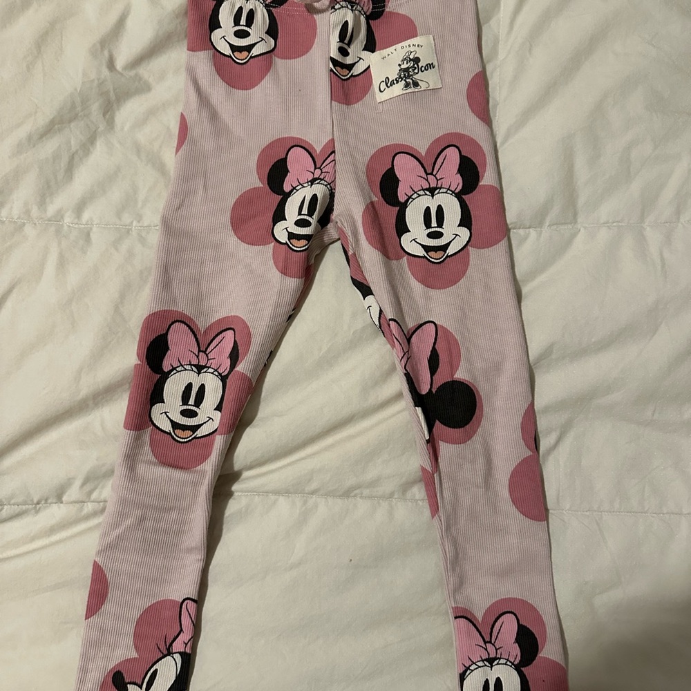 ZARA Disney Minnie Mouse ribbed legging 4-5 yrs
